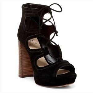 Vince Camuto Kamaye Platform- BROWN Suede